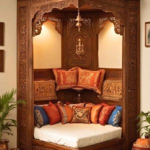 Regal Reverie – Handcrafted Wooden Canopy accessories