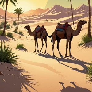 Oasis in the Dunes art